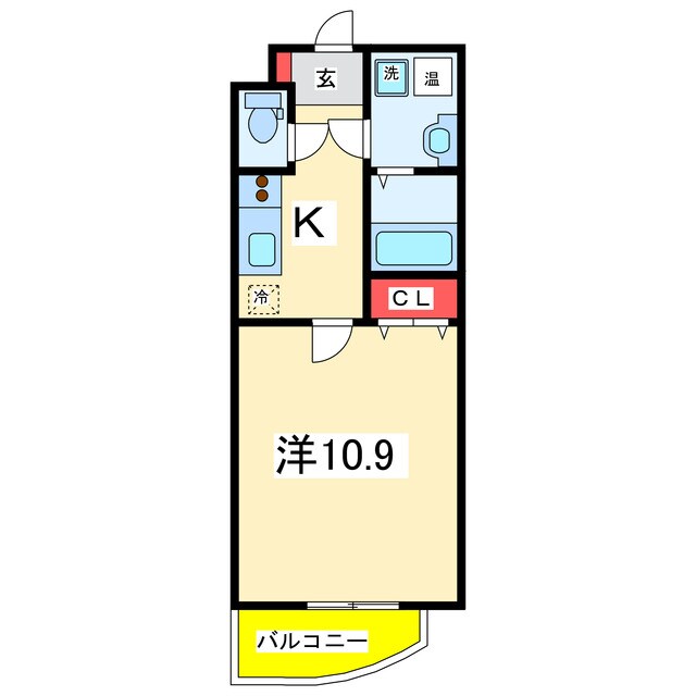 ブラスト東中通の物件間取画像