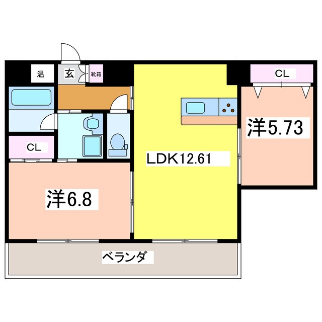 関屋駅 車移動14分  5.2km 4階の物件間取画像
