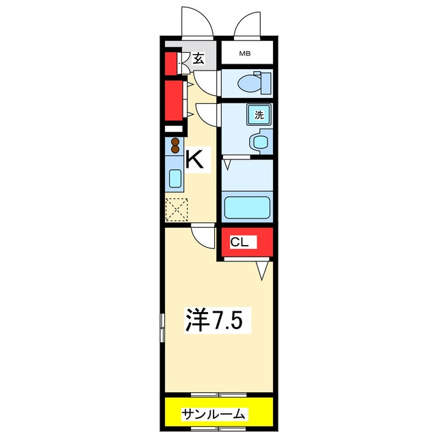 リジエール・五番町の物件間取画像