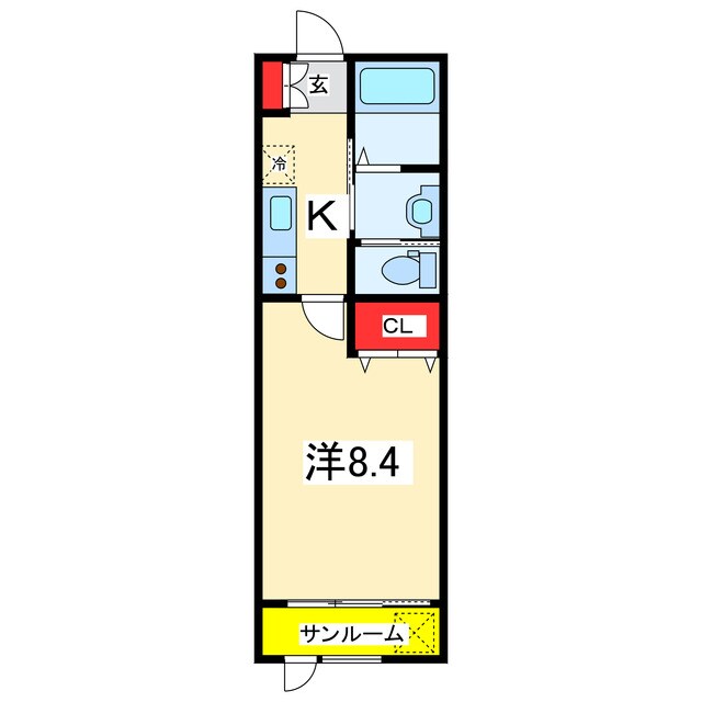 アーバン堀之内の物件間取画像
