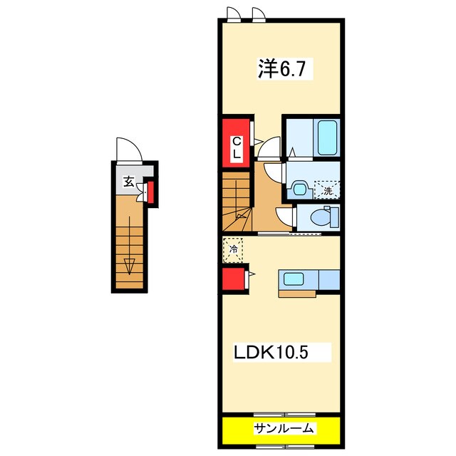 イハナＡの物件間取画像