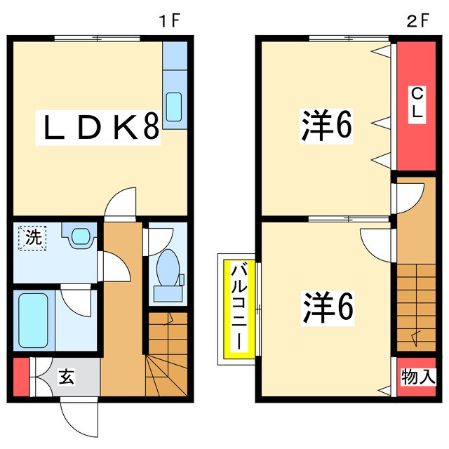 JOYPLACE弥生の物件間取画像