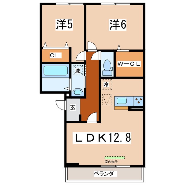 セジュール近江Ⅱの物件間取画像