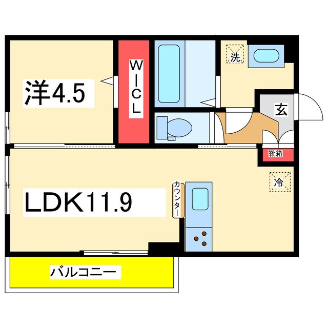 メゾンラフィーネⅡの物件間取画像