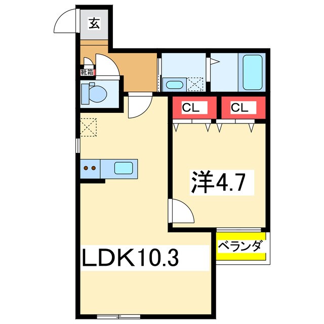 Rooms川端町の物件間取画像