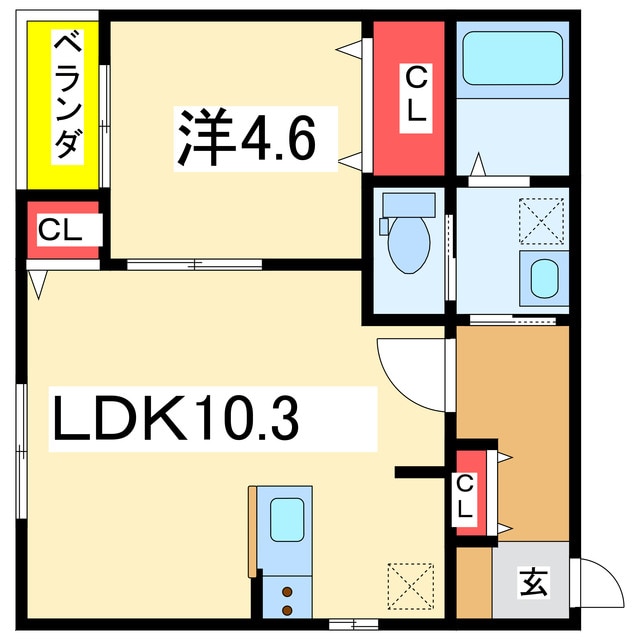 Rooms川端町の物件間取画像