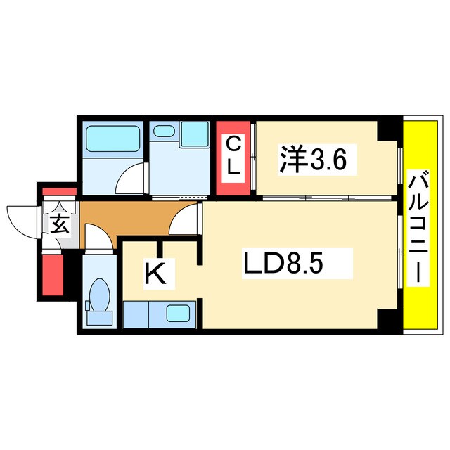 ライク米山の物件間取画像
