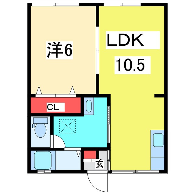 交詢ハイツAの物件間取画像