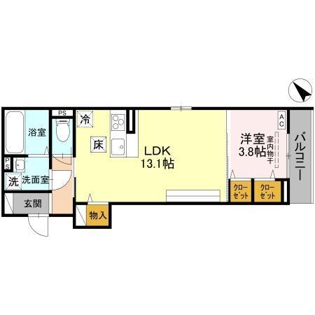 D-ROOM川端町の物件間取画像