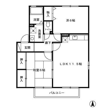 アウルスコートの物件間取画像