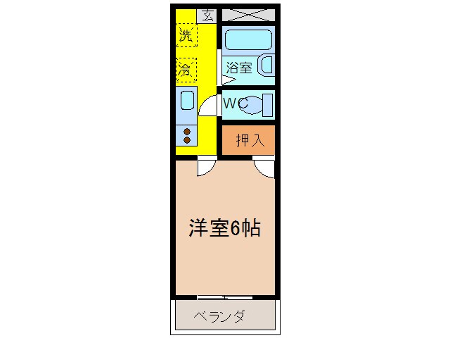 野田ハイツP-2の物件間取画像