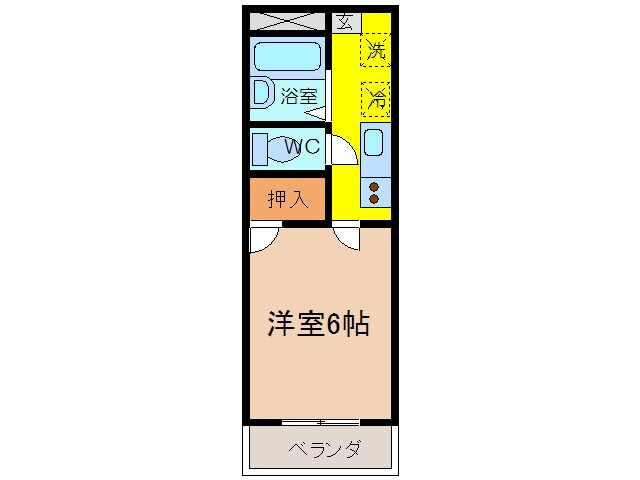 野田ハイツP-2の物件間取画像