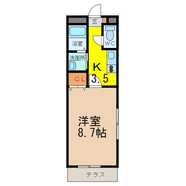 ヴィオレヴィラージュの物件間取画像