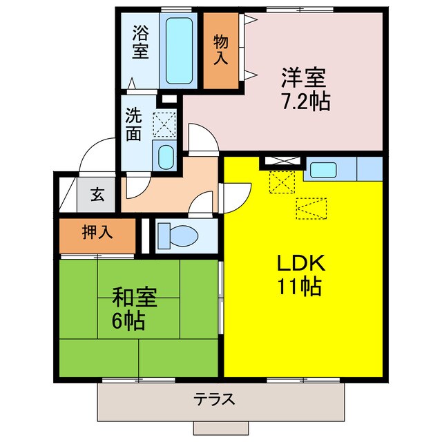 エスポワールの物件間取画像