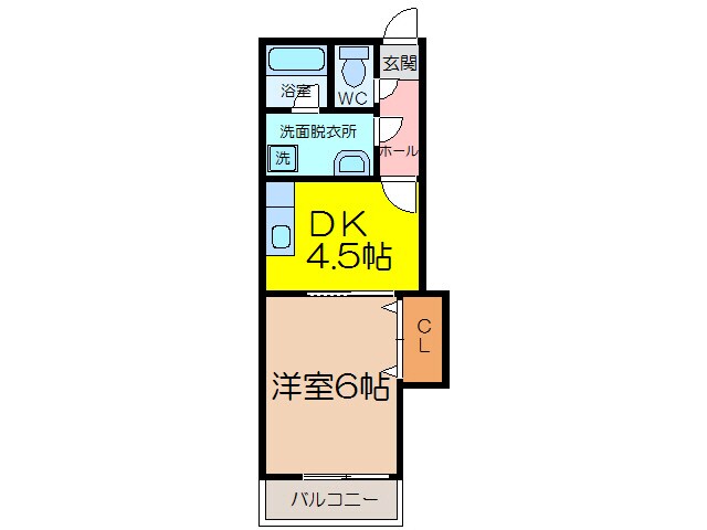 カルディア本庄の物件間取画像