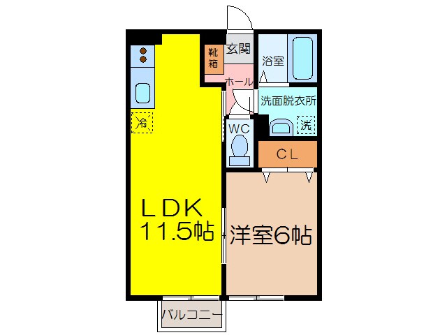 モナリエ長瀬の物件間取画像