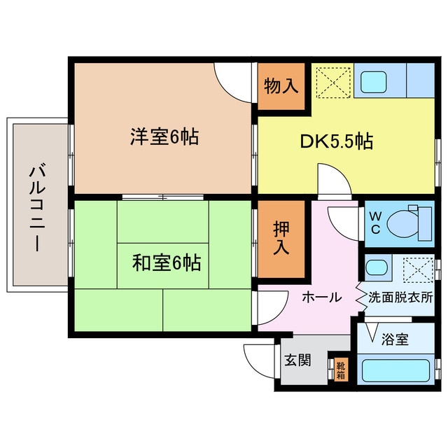 ソエジマハイツの物件間取画像