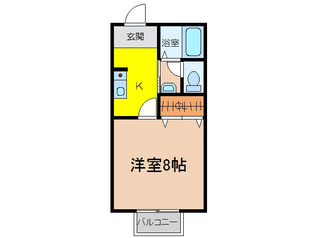 セジュールつつみⅡの物件間取画像