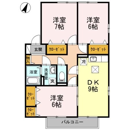 シャルマンハウス兵庫南の物件間取画像