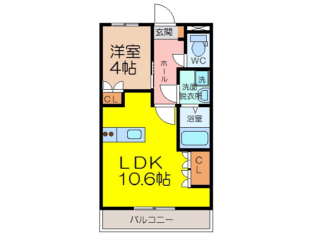 コンフォース三日月の物件間取画像