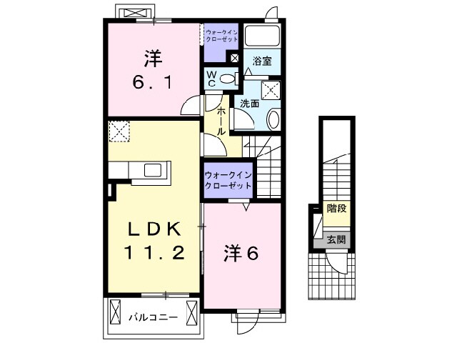 レスポアールⅤの物件間取画像