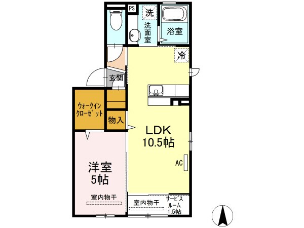 パーチェ　Ａ棟の物件間取画像