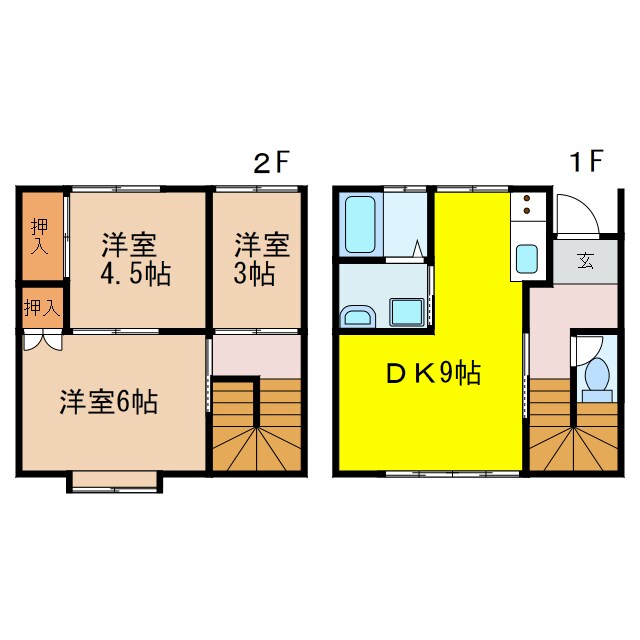 メゾン城内の物件間取画像