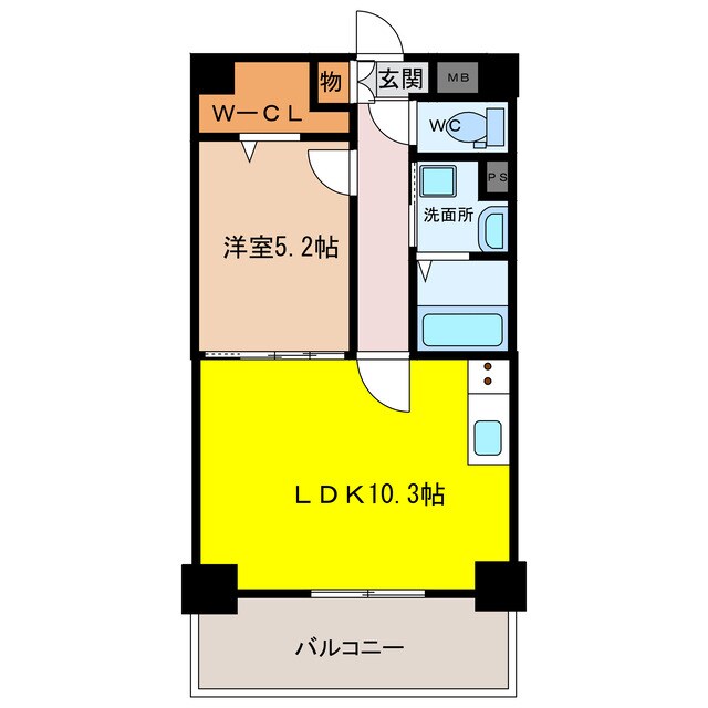 ブランシェ駅南の物件間取画像
