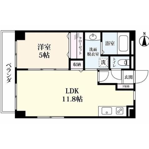 シンフォニイ駅前中央の物件間取画像