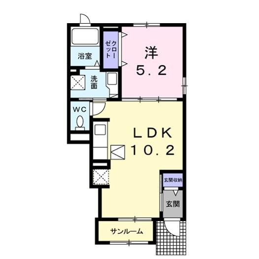さくらⅣの物件間取画像