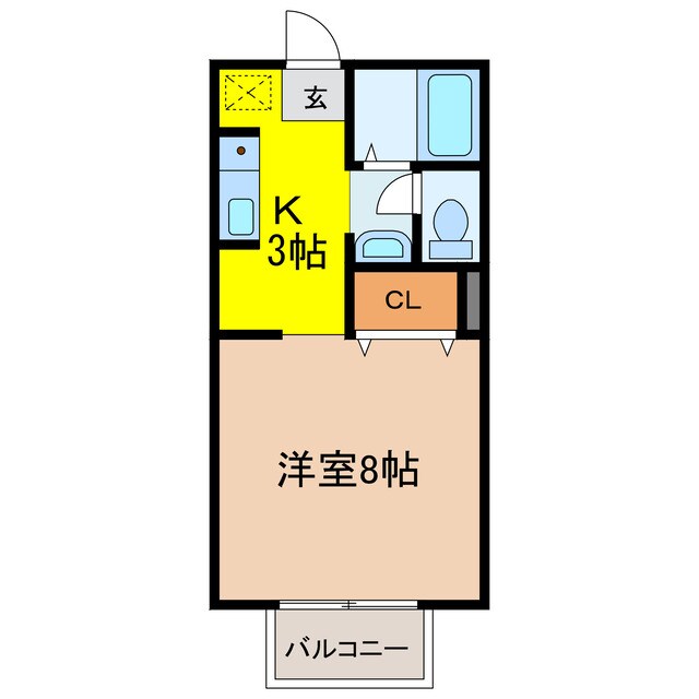 サンライフヒガシサガの物件間取画像