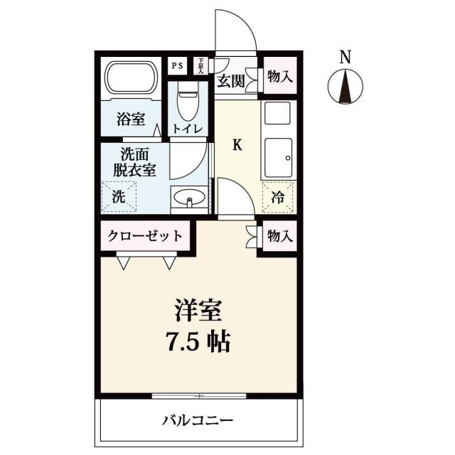 ハイツこもりの物件間取画像