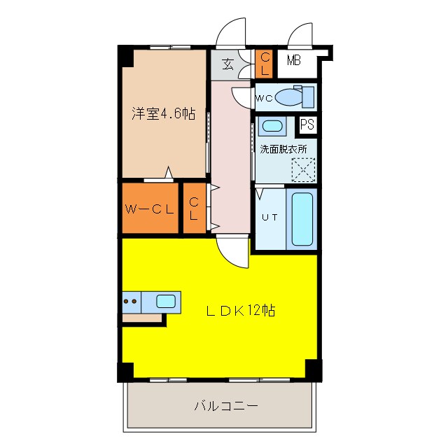 アコール鍋島の物件間取画像