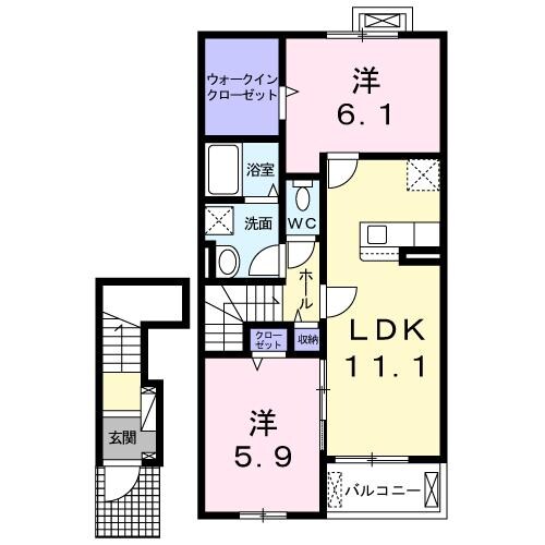 ノバリチェスメゾンの物件間取画像