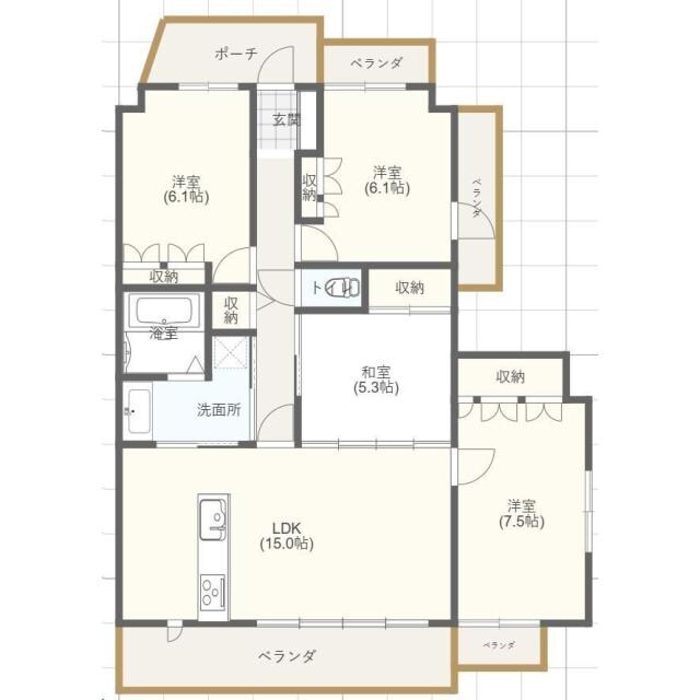 サーパス佐賀駅前第2の物件間取画像