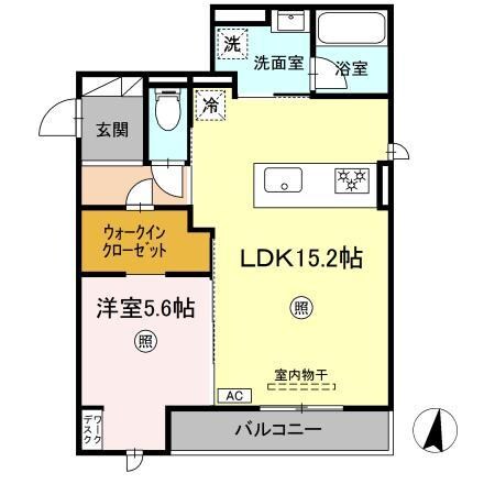 シティシャルムの物件間取画像