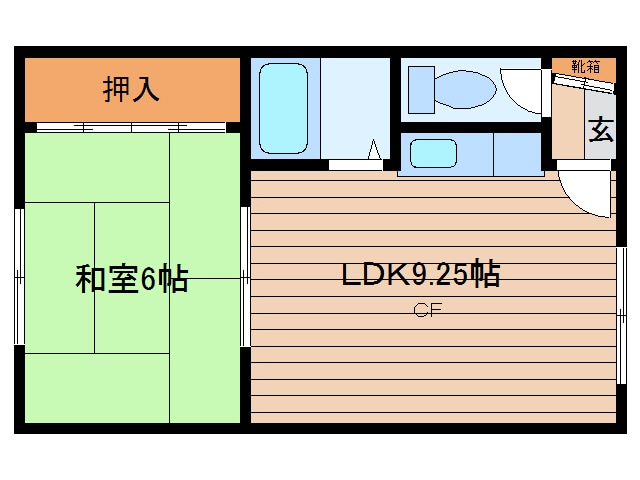 コーポ7の物件間取画像