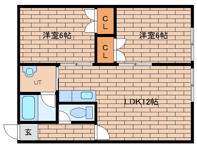 サンフロンティアヤマトⅡの物件間取画像