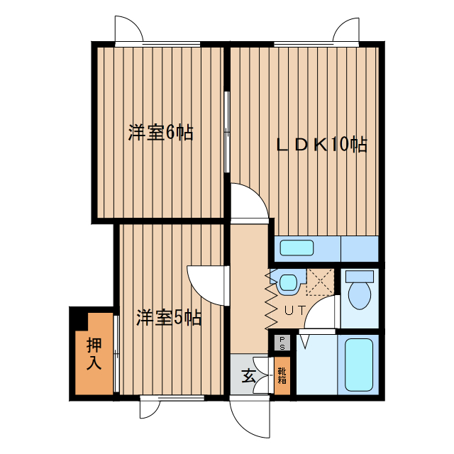 サンヒルズの物件間取画像