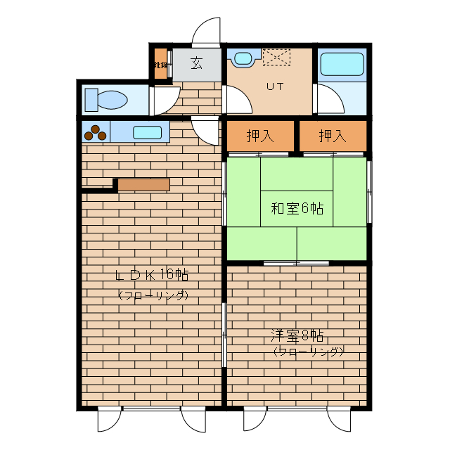 シールドハイツの物件間取画像