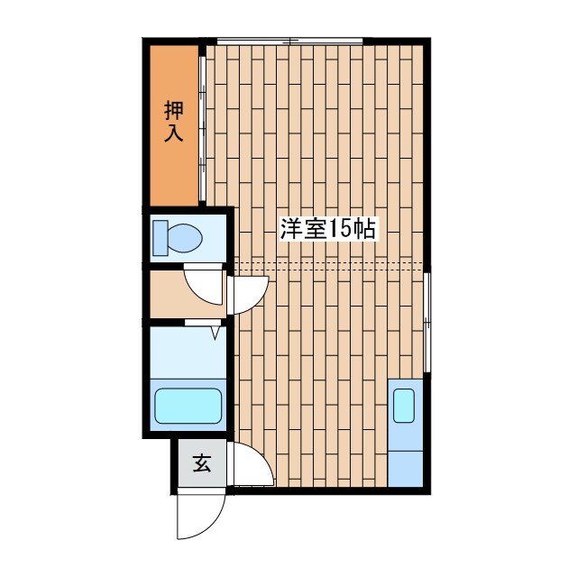 華コーポの物件間取画像