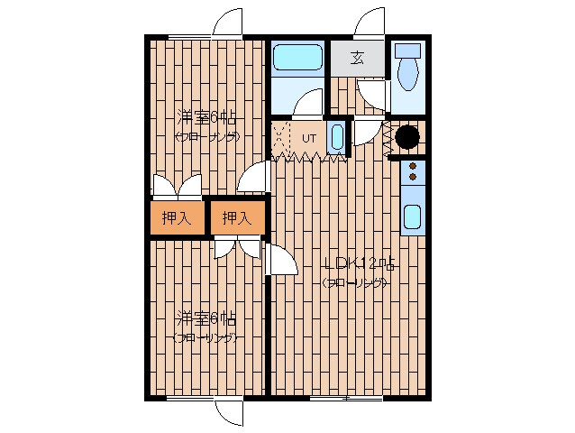 サウスヒルの物件間取画像