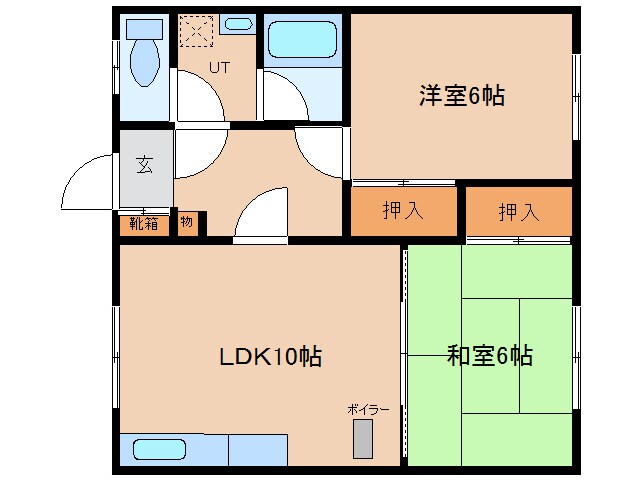 ハラダマンションの物件間取画像