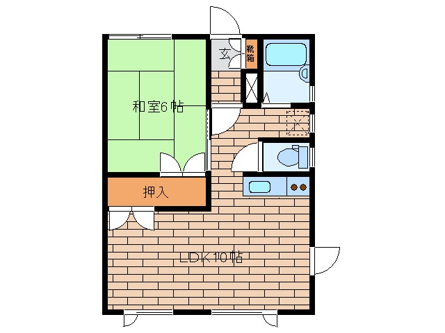 嶋田アパートの物件間取画像