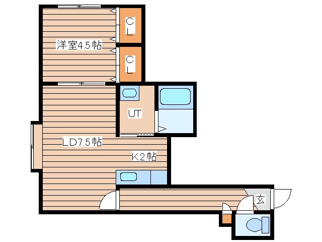 Casa Feliz 1条の物件間取画像