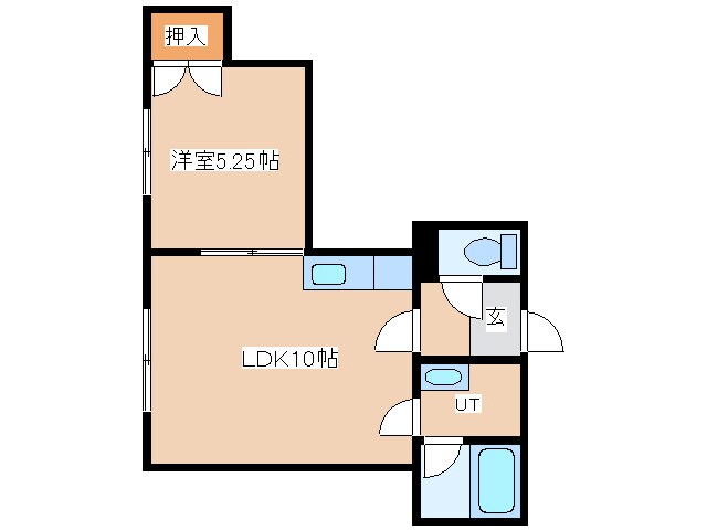 ニューハイツ丸友の物件間取画像