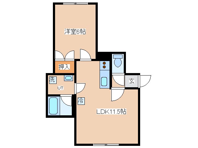 ニューハイツ丸友の物件間取画像