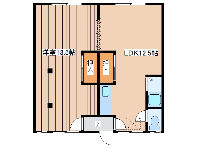 コーポさがの物件間取画像