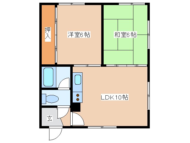 マンションわかばの物件間取画像