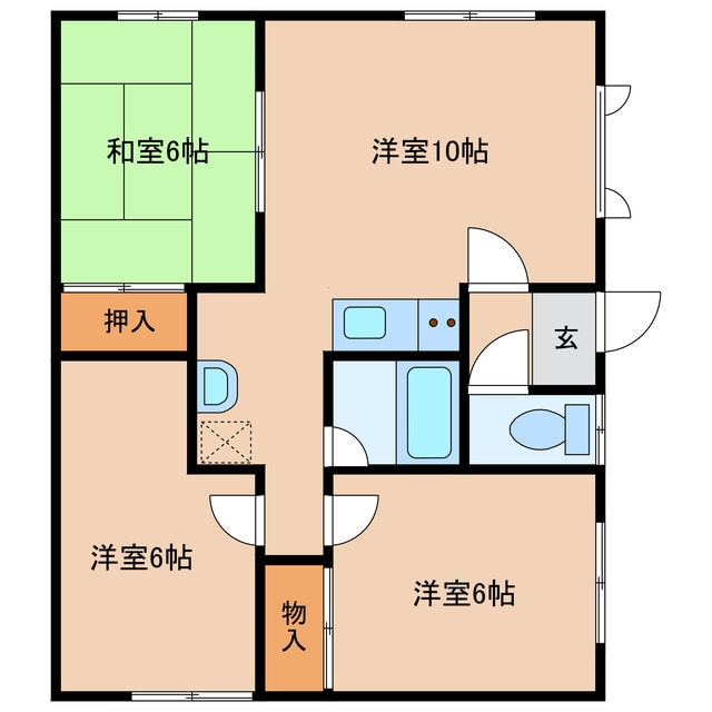 南ハイツの物件間取画像